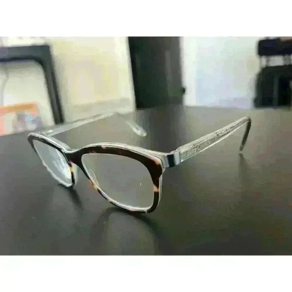 Juicy Couture Eyeglass Frames JU152 OE D2 135 Tortoise Clear Silver Turquoise - Picture 3 of 6